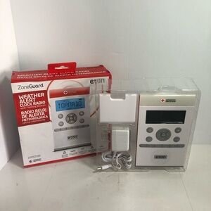 Eton American Red Cross ZoneGuard AM/FM/NOAA Radio, Alarm Clock, Weather Alerts